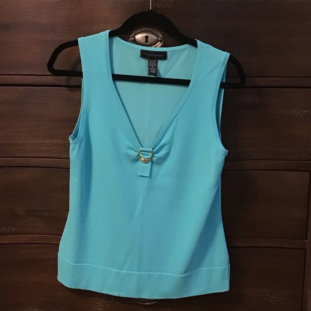 Turquoise sleeveless tank top